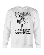 September girl god designed me design printed Crewneck Sweatshirt tile