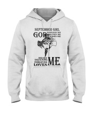 September girl god designed me design printed Hooded Sweatshirt tile