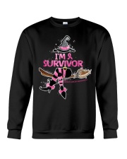 I'm survivor breast cancer awareness Crewneck Sweatshirt tile