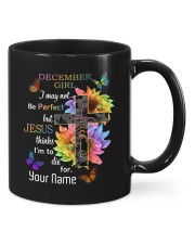 December Girl I may not be perfect but Jesus thinks I'm to die for Faith Mugs tile