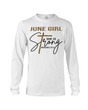 June girl she is strong Long Sleeve Tee tile