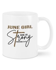 June girl she is strong Mugs tile