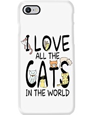 I love all the cats in the world Phone Case tile