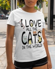 I love all the cats in the world Classic T-Shirt apparel-classic-tshirt-lifestyle-front-237