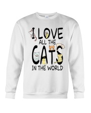 I love all the cats in the world Crewneck Sweatshirt tile