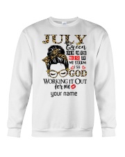 July Girl even in the midst design Crewneck Sweatshirt tile