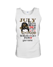 July Girl even in the midst design Unisex Tank tile