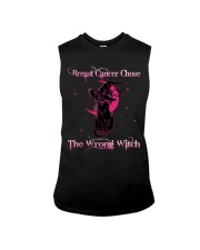 Breast cancer chose the wrong witch Sleeveless Tee tile
