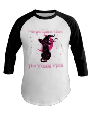 Breast cancer chose the wrong witch Baseball Tee tile