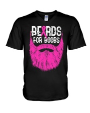 Beards for boobs V-Neck T-Shirt tile