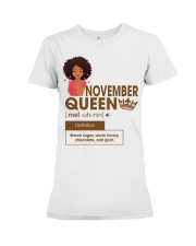 November Queen Bown sugar design T-shirt printed Premium Fit Ladies Tee tile