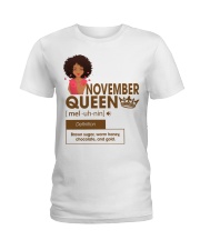 November Queen Bown sugar design T-shirt printed Ladies T-Shirt tile