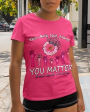 You are not alone you matter breast cancer awareness Classic T-Shirt apparel-classic-tshirt-lifestyle-front-237