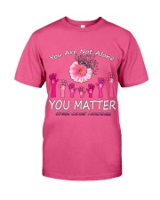 You are not alone you matter breast cancer awareness Premium Fit Mens Tee tile