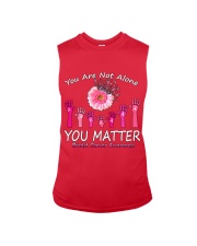 You are not alone you matter breast cancer awareness Sleeveless Tee tile
