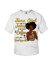 June Girl with Jesus in my heart design Youth T-Shirt tile