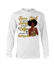 June Girl with Jesus in my heart design Long Sleeve Tee tile