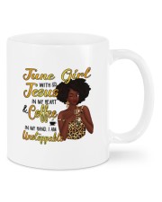 June Girl with Jesus in my heart design Mugs tile