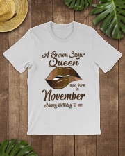 November Queen Happy birthday design printed Classic T-Shirt lifestyle-mens-crewneck-front-18