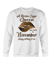 November Queen Happy birthday design printed Crewneck Sweatshirt tile