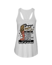 June queen i am magnetic loving caring sensitive subtle once in a lifetime kinol of woman Ladies Flowy Tank tile