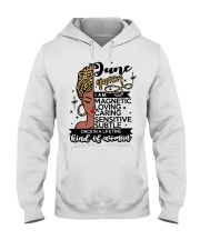 June queen i am magnetic loving caring sensitive subtle once in a lifetime kinol of woman Hooded Sweatshirt tile