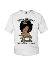 July Queen just living my best life design Youth T-Shirt tile