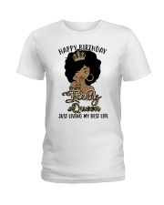 July Queen just living my best life design Ladies T-Shirt tile
