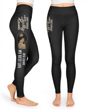 July Queen just living my best life design High Waist Leggings tile