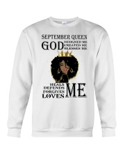 September Queen god designed me design printed Crewneck Sweatshirt tile