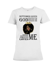 September Queen god designed me design printed Premium Fit Ladies Tee tile