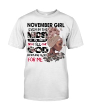 November Girl even in the midst design printed Premium Fit Mens Tee tile