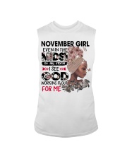 November Girl even in the midst design printed Sleeveless Tee tile