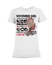 November Girl even in the midst design printed Premium Fit Ladies Tee tile