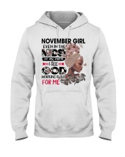 November Girl even in the midst design printed Hooded Sweatshirt tile
