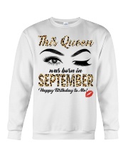 This queen was born in September Crewneck Sweatshirt tile