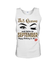 This queen was born in September Unisex Tank tile
