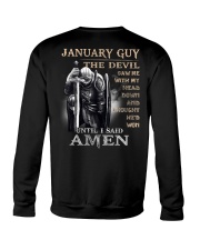 January Guy The Devil Saw Me With My Head Down Crewneck Sweatshirt tile