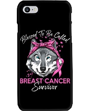 Blessed to be called breast cancer survivor Phone Case tile