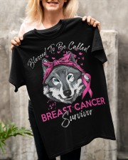 Blessed to be called breast cancer survivor Classic T-Shirt apparel-classic-tshirt-lifestyle-front-117