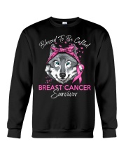 Blessed to be called breast cancer survivor Crewneck Sweatshirt tile