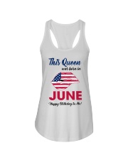  This queen was born in June Ladies Flowy Tank tile