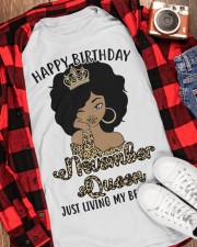 November Queen just living my best life design Classic T-Shirt apparel-classic-tshirt-lifestyle-front-163