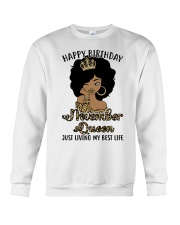 November Queen just living my best life design Crewneck Sweatshirt tile