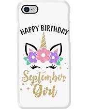 September girl happy birthday design printed Phone Case tile