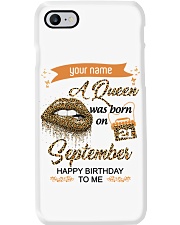 September Queen happy birthday to me design Phone Case tile