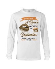 September Queen happy birthday to me design Long Sleeve Tee tile