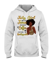 July Girl with Jesus in my heart design Hooded Sweatshirt tile