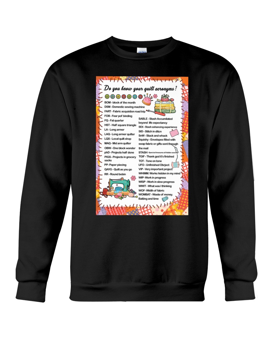 Quilter's code Crewneck Sweatshirt
