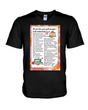Quilter's code V-Neck T-Shirt thumbnail